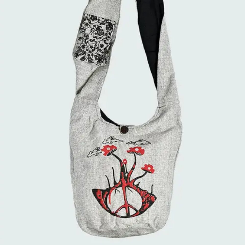 Kathmandu Shroom Cotton Hobo Bag